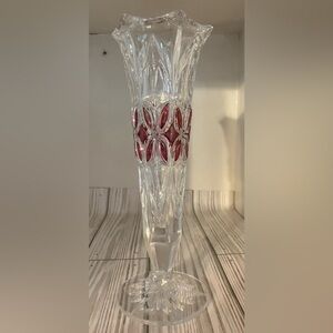 Rare Echt Bleikristall footed vase.